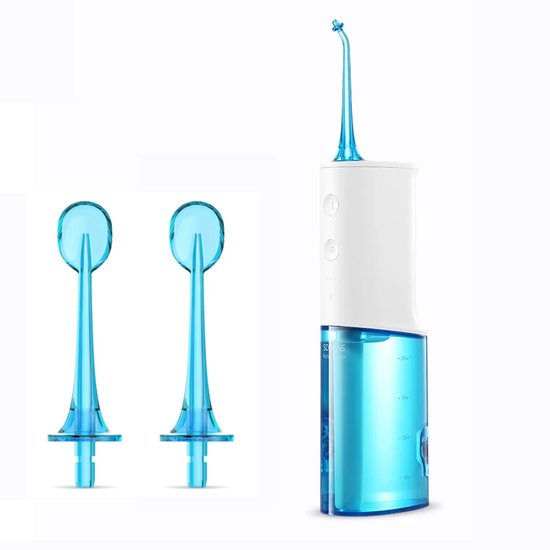 add 2 Style B Nozzle Xiaomi Soocas W3 ирригатор для полости рта стоматологический портативный водный поток стиральная Флоссер USB Перезаряжаемый IPX7 ирригатор для чистки зубов - Цвет: add 2 Style B Nozzle