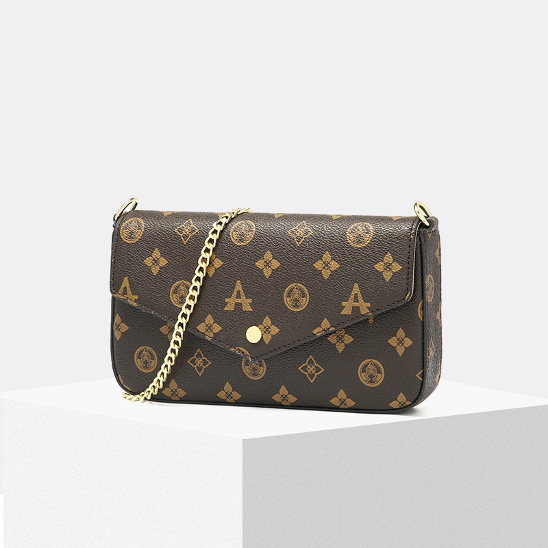 

Классическая сумка через плечо с принтом для женщин, новинка 2021, модные сумки-мессенджеры на одно плечо с клапаном, женские кошельки и сумоч...