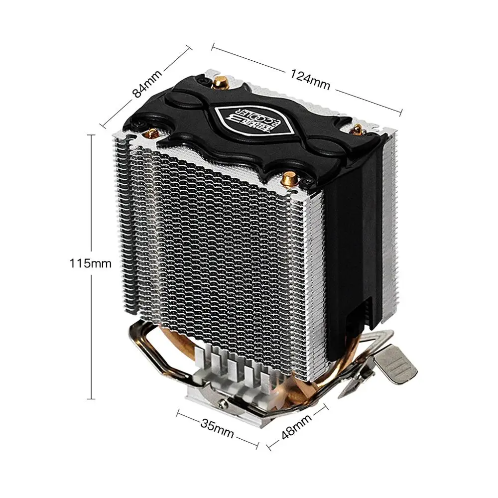 Бесшумный охлаждающий вентилятор из чистой меди с 3 разъемами для процессора LGA