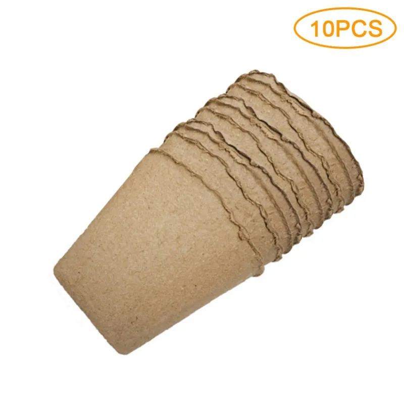10/50/100 Pcs Peat Pots For Seedlings 3 Inch Gardening Seed Starter Tray Kit Biodegradable Eco-Friendly Plant Starting | Дом и сад