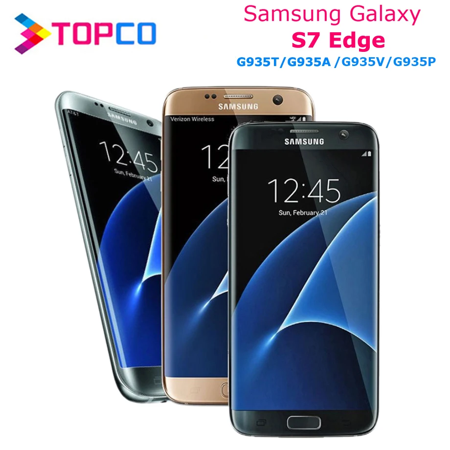 Samsung Galaxy S7 edge G935T/A/V/P Версия США разблокированный LTE Android мобильный телефон