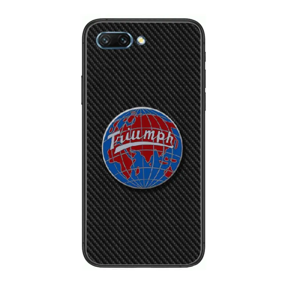 

Triumph Motorcycle Moto clear Phone Case For Huawei Honor 10 9 8 7 N Pro Lite A C RU Black Etui Coque Hoesjes comic fashion