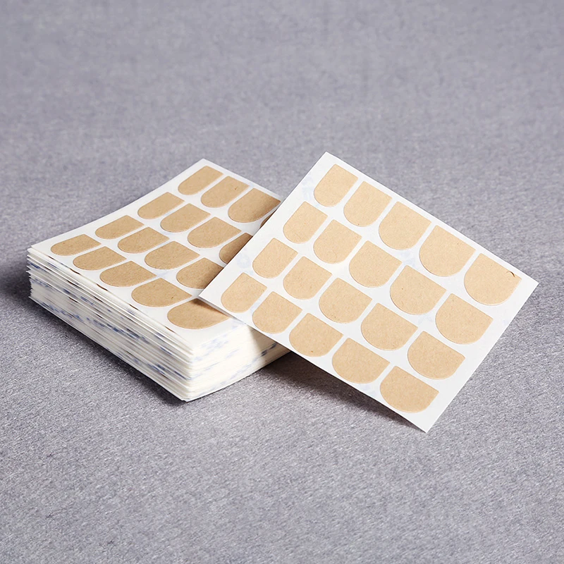200pcs/постельное белье набор накладных ногтей Двусторонняя Стикеры клей