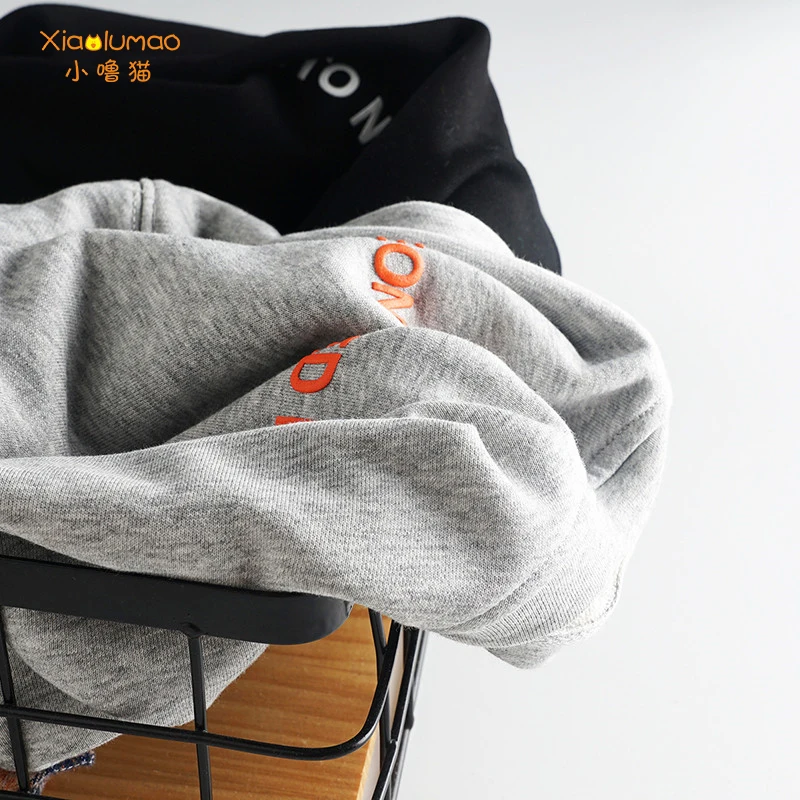 

Autumn cotton sweater boys fashion cool solid color O-neck pullover boys loose long-sleeved fake two-piece children tops 5-14y