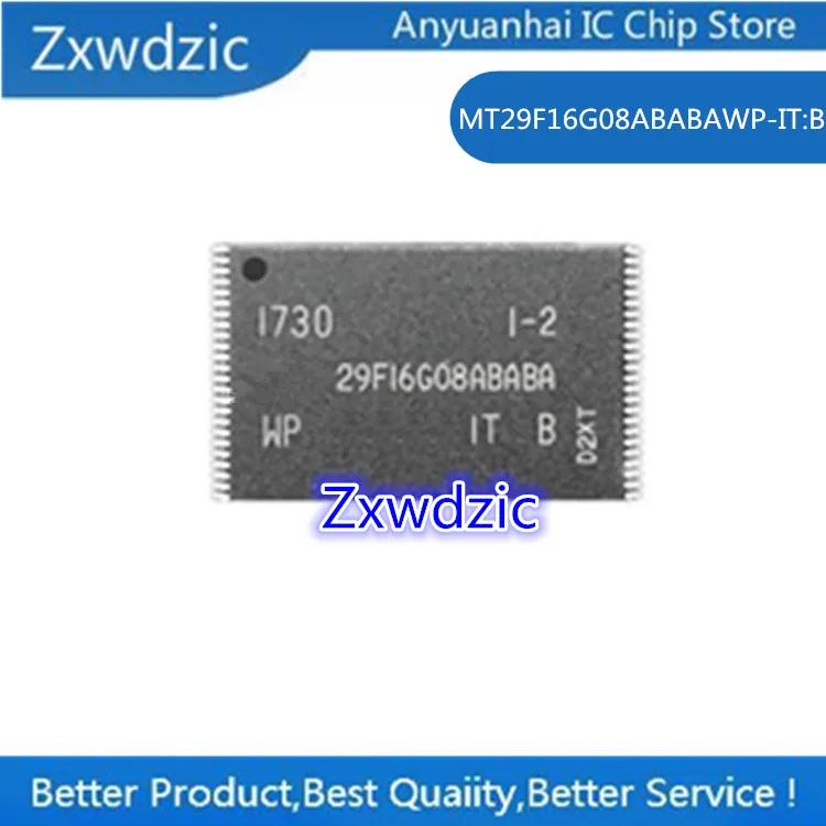 

2pcs 100% New Original MT29F16G08ABABAWP-IT:B TSOP48 Memory Chip MT29F16G08ABABAWP-IT : B