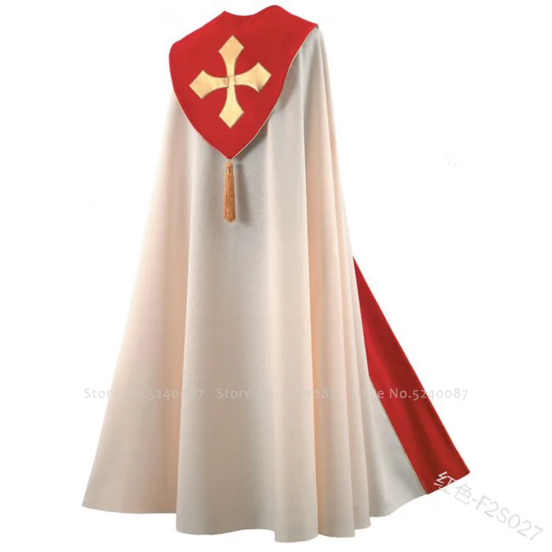 Хэллоуин мужской средневековый ретро шаль плащи молитвенные халаты церковное