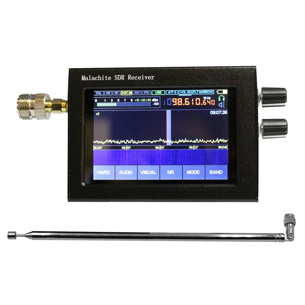 50 кГц ~ 2 ГГц SDR Malachite приемник по радио DSP шумоподавление AM/SSB/NFM/WFM аналоговые