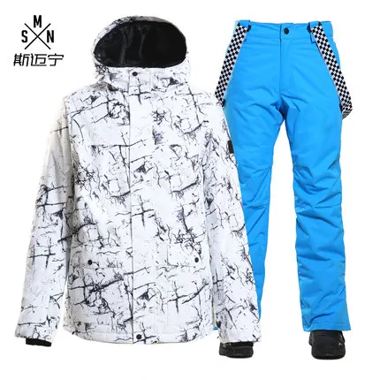 2019 SMN мужской лыжный костюм Лыжная куртка брюки ветроустойчивый Влагоустойчивый