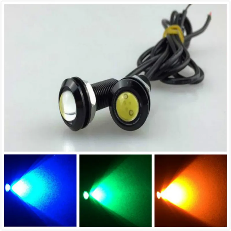 Светильник Орлиный глаз 2 шт. 23 мм 9 Вт 12 В водонепроницасветодиодный 5 цветов |