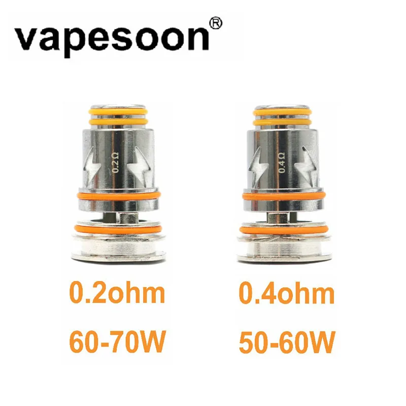 

5 шт. Vapesoon P series 0.2ohm 0.4ohm катушка для набора Aegis boost pro Obelisk 60 ядер