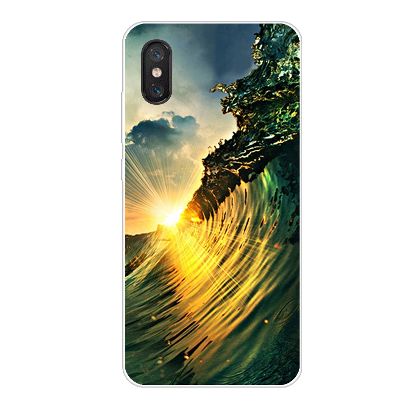 Фиолетовый Для Xiaomi mi 8 Pro Чехол для телефона мягкий силиконовый принт задний Чехол бант для Xiaomi mi 8 Lite mi 8 SE mi 8 Pro mi 8 Lite чехол - Цвет: Фиолетовый