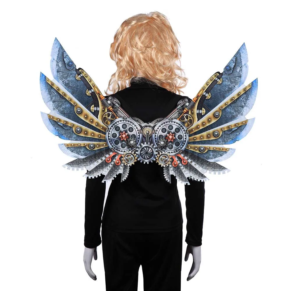 

Roleparty Unisex 3D Adult Children Mechanical Punk Decorative Wings Christmas Halloween Cosplay Costume Props Accessories