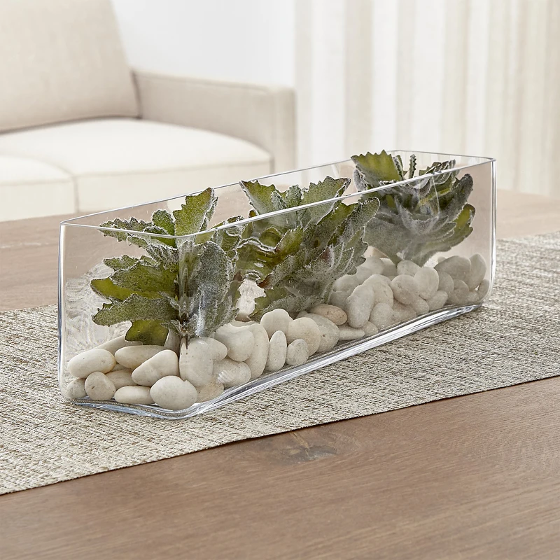 Ваза стеклянный цветочный горшок простой подсвечник для водяной лилии в