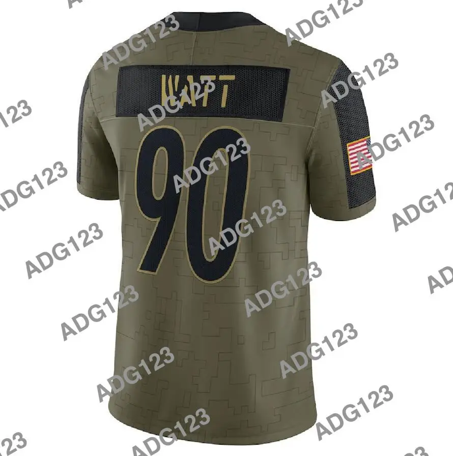 

Вышивка Pittsburgh Men T.J. Ватт 2021, лимитированная футболка для здоровья