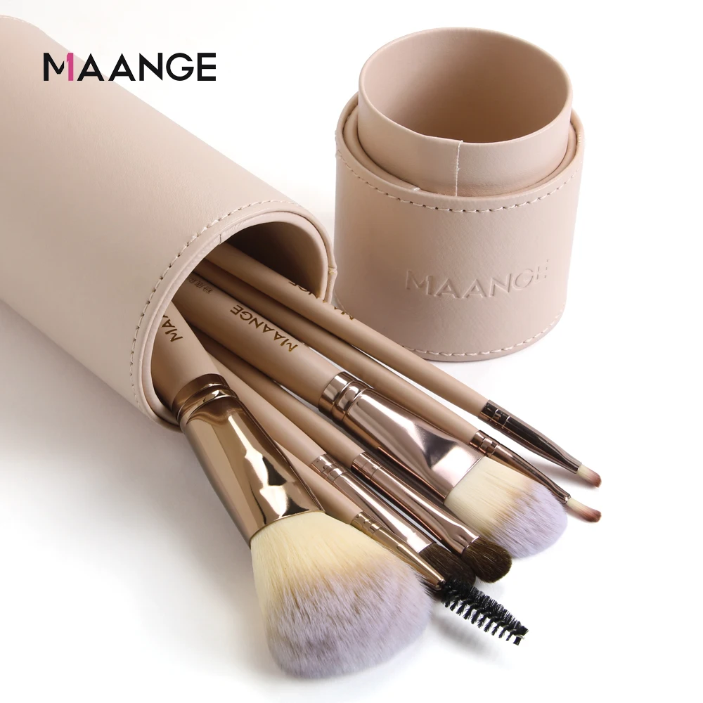 Набор кистей для макияжа MAANGE 6/7/8 шт. натуральные мягкие волосы профессиональные