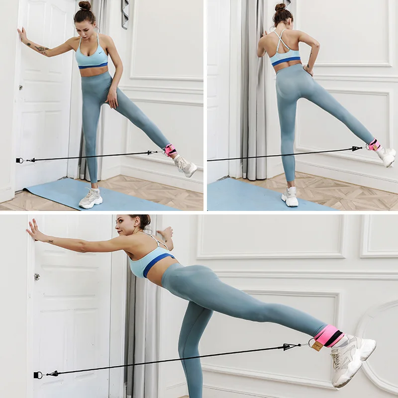 Набор эластичных резинок для тренировки ног и подтяжки Hip Fitness.