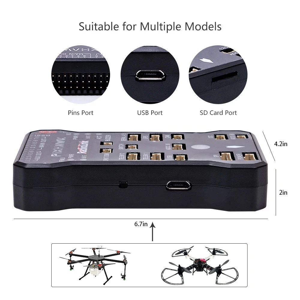 Контроллер полета Radiolink Pixhawk PIX APM 32 бит FC с GPS модулем M8N SE100 для радиоуправляемого
