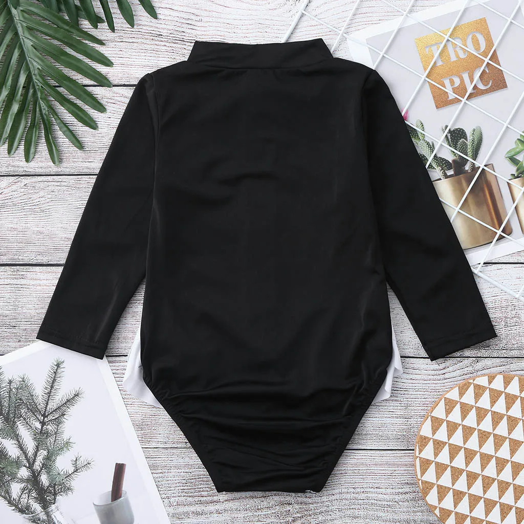 Одежда для купания маленьких девочек с оборками и рисунком из мультфильма