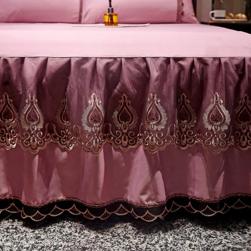 Роскошное серое красное розовое однотонное Шелковистое Тенсел модал кружево