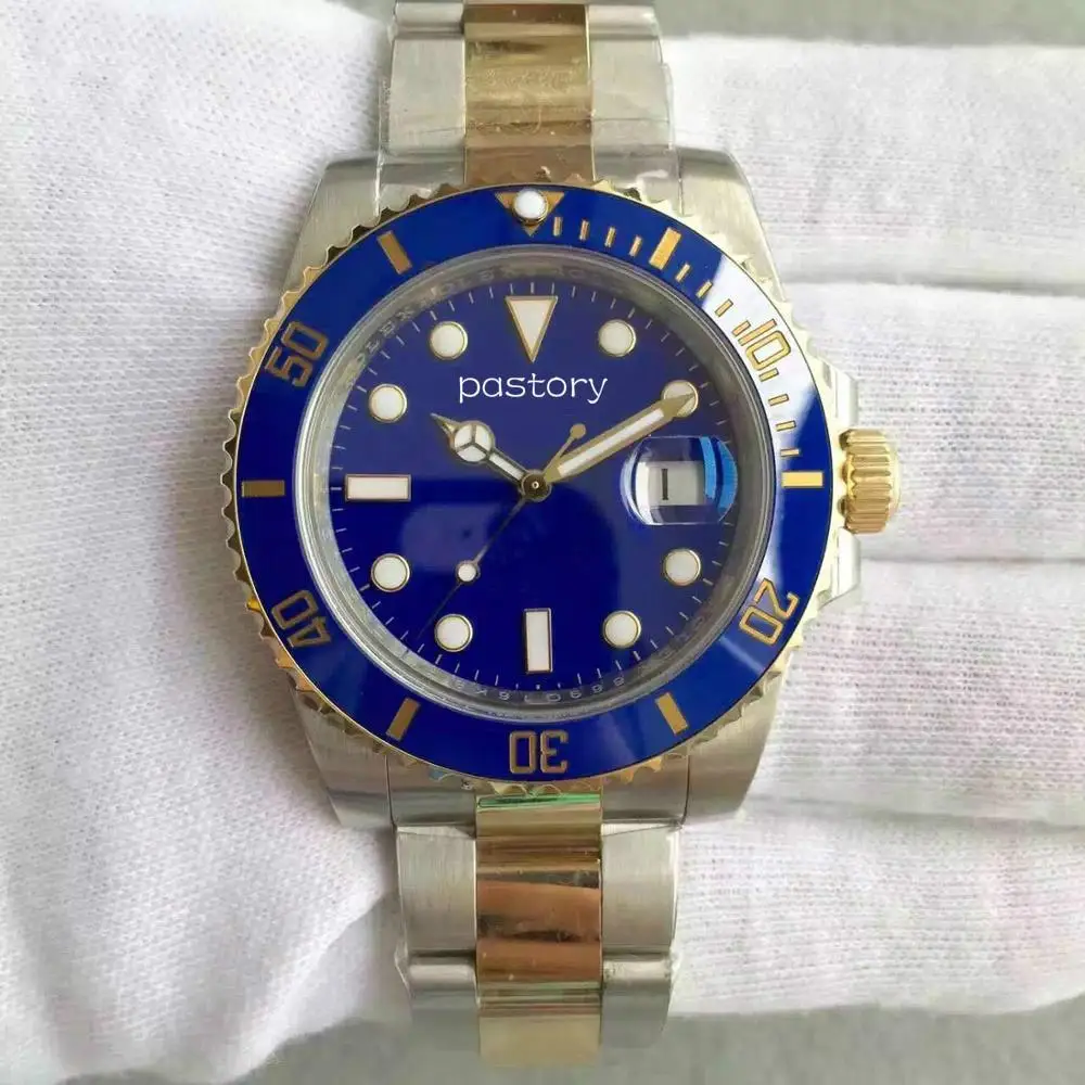 

Часы наручные мужские с керамическим циферблатом, механические Роскошные с автоматическим движением и автоподзаводом из нержавеющей стал...