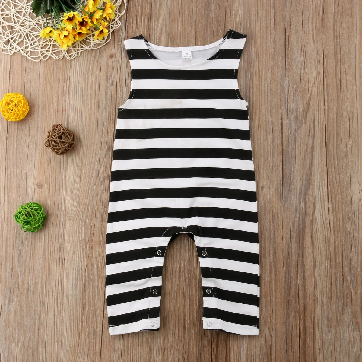 

Женский комбинезон, повседневное Боди без рукавов в полоску с круглым вырезом для мальчиков и девочек
