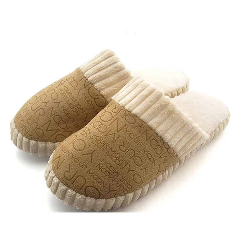 Зимние домашние тапочки для женщин и мужчин мягкая домашняя теплая женская обувь