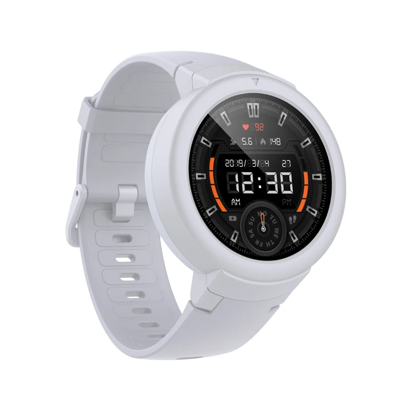 White Английские Смарт-часы Huami Amazfit Verge Lite gps IP68 1," AMOLED экран 20 дней Срок службы батареи Verge Lite наручные часы - Цвет: White