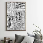 Абстрактный настенный постер в черно-белую точку, художественная живопись на холсте, нодический постер для гостиной, спальни, домашний декор