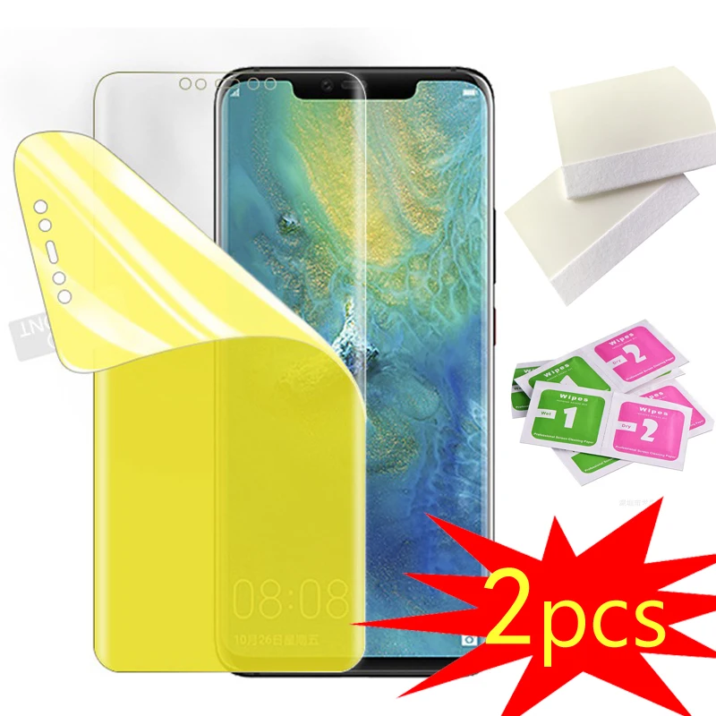 2PCS TPU Hydrogel Film For Oneplus 8 Pro 7T Pro 6T 5T Screen Protector Back Film Full Cover Explosion-proof For Oneplus 9 Pro