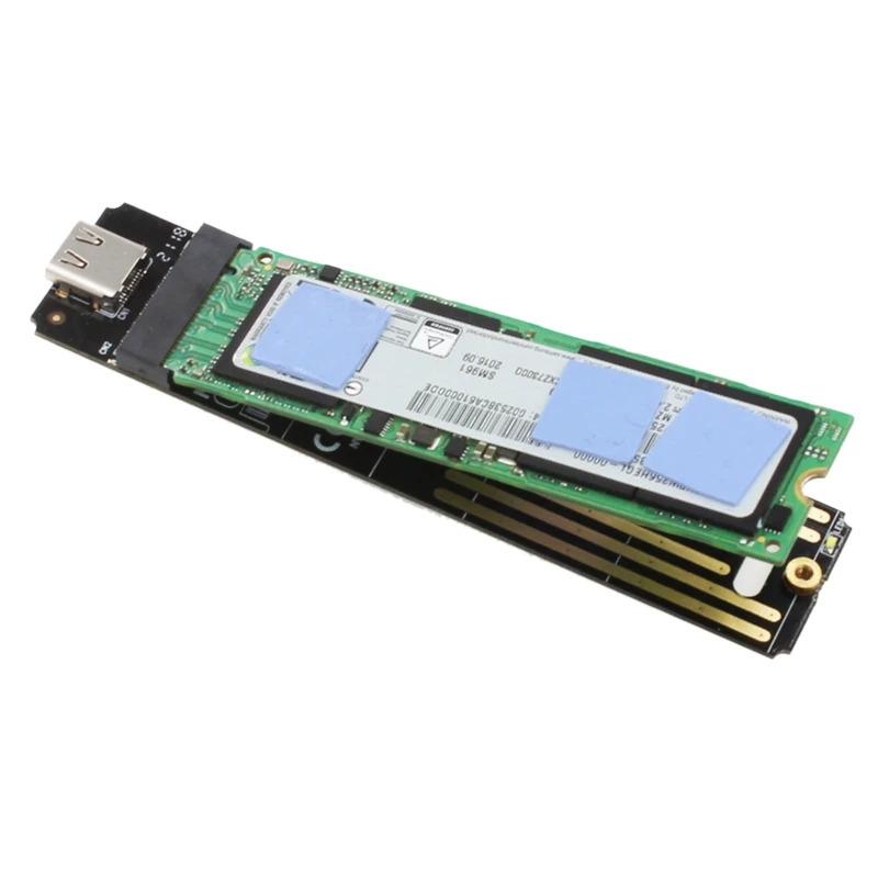 

M.2 NVME to TypeC USB3.1 Aluminum Alloy SSD Enclosure Mobile Solid Hard Drive 27RA