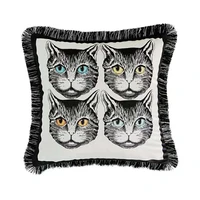 sofa throw pillow case colorful classical luxurious animal decorative cushion cover home decoration