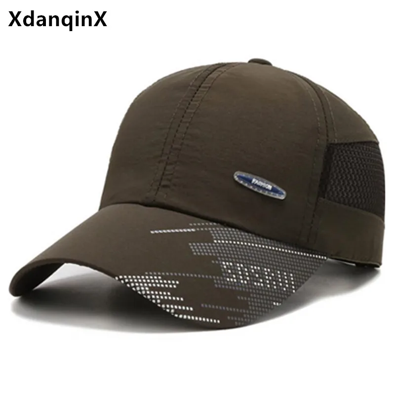 

XdanqinX Mesh cap new baseball caps for men and women adjustable size casual sports cap couple hat sun protection snapback caps