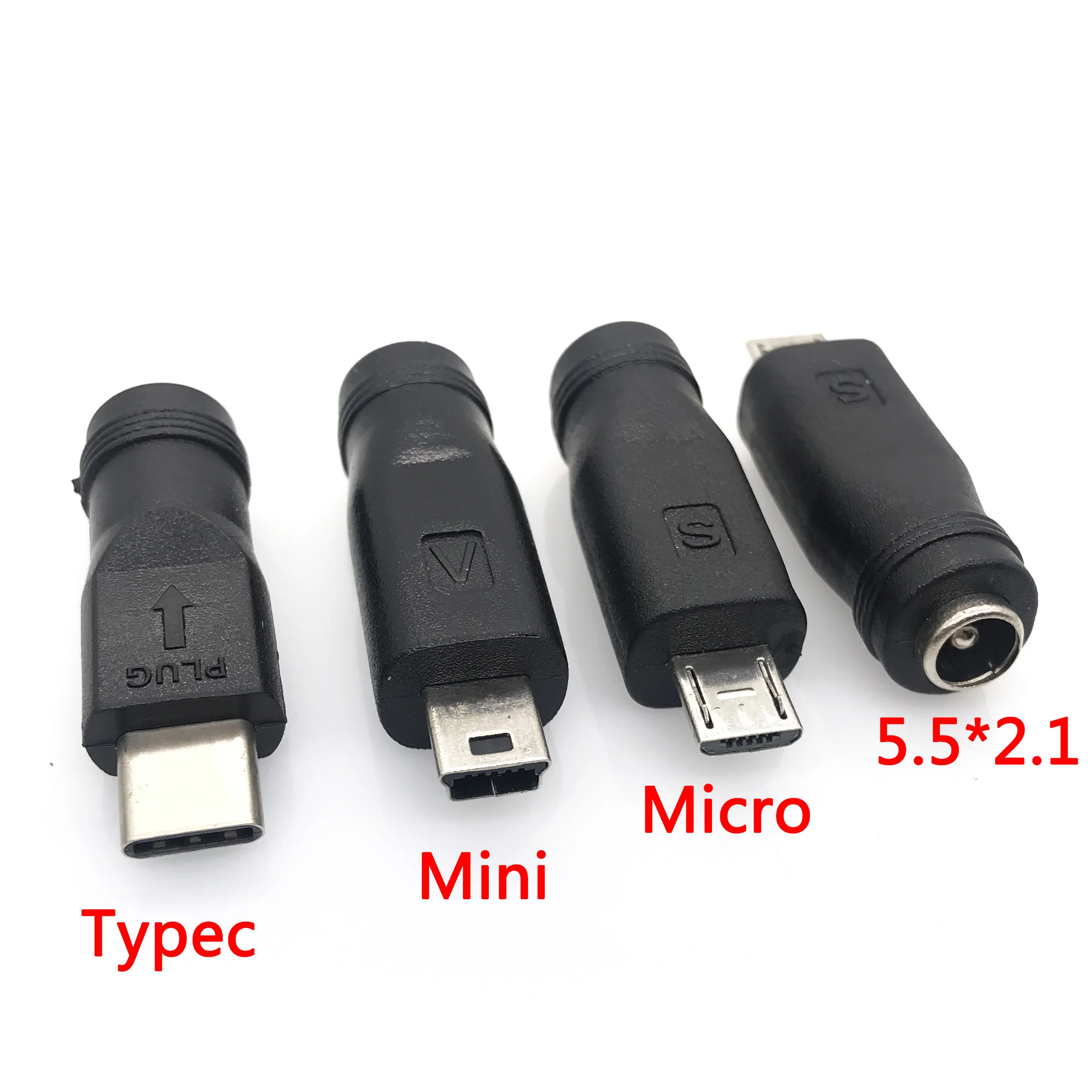 1 шт 5V DC 5 5*2 мм разъем питания USB 3 Тип C c * 2 Mini и Micro постоянного тока адаптера|Кабели