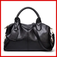 womens handbag pu leather shoulder bag designer luxury 2021new retro oil wax leather boston soft leather big bag travel