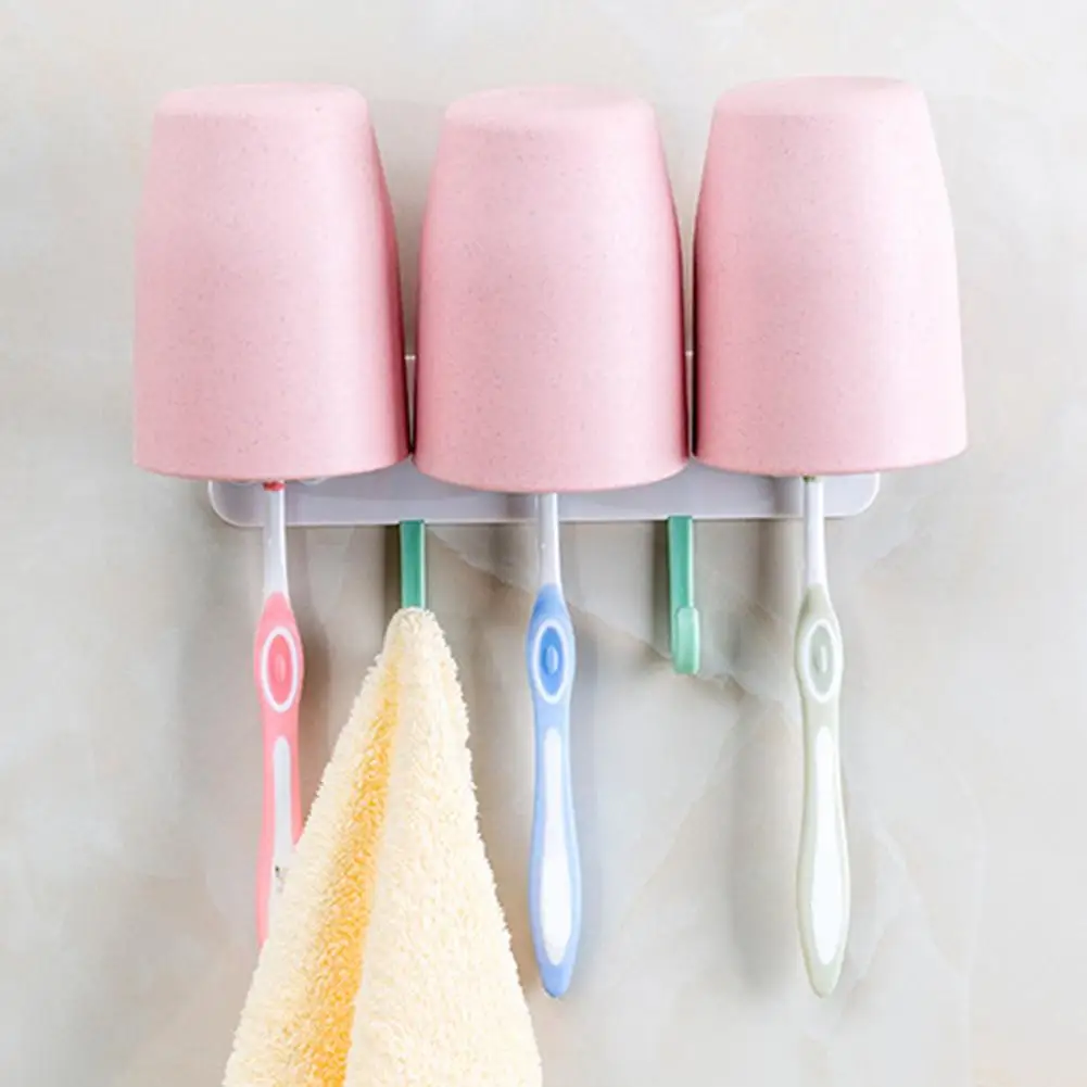 1 шт. настенный держатель для зубной щётки с крючками|Держатели зубных щеток и