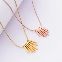 2021 hot fashion geometric rectangle women pendant necklace classic stainless steel snake chain necklace for women jewelry gift
