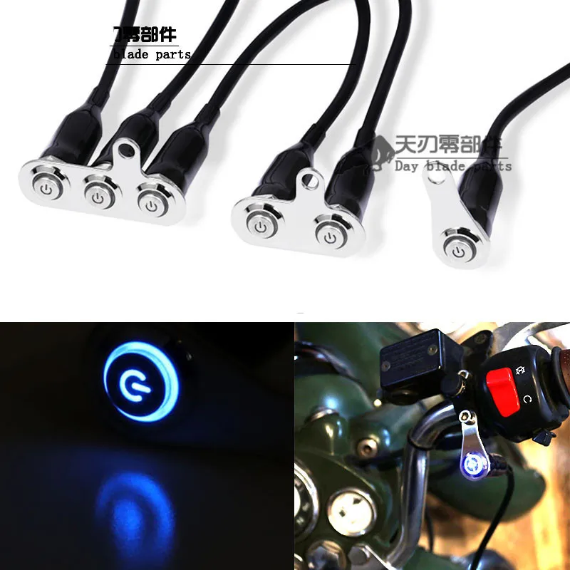 

Motorcycle Switch Attached Button Modification Accessories Universal for Kawasaki Honda BMW Suzuki Benelli Vespa Yamaha Harley