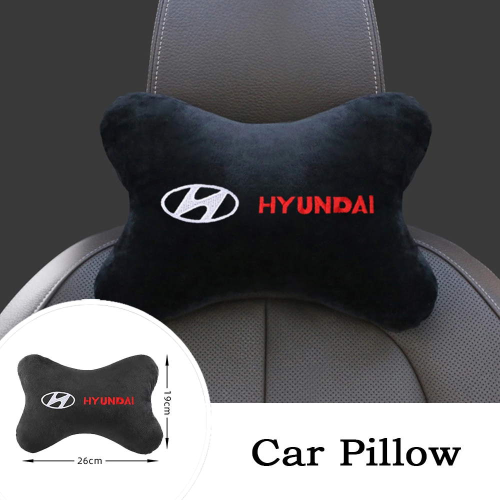 

2021 Car Head Neck Soft Cotton Pillows Headrest Backrest Pillow Support Protector For Hyundai Solaris i20 i30 ix20 ix35
