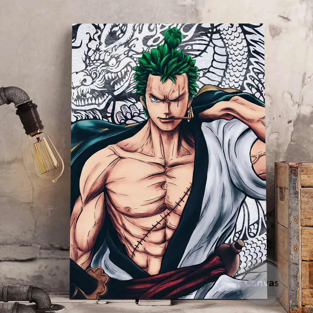 

Anime Roronoa Canvas Manga Decoration Prints Poster wall decor Pictures Home Decor Living room Bedroom Art Painting
