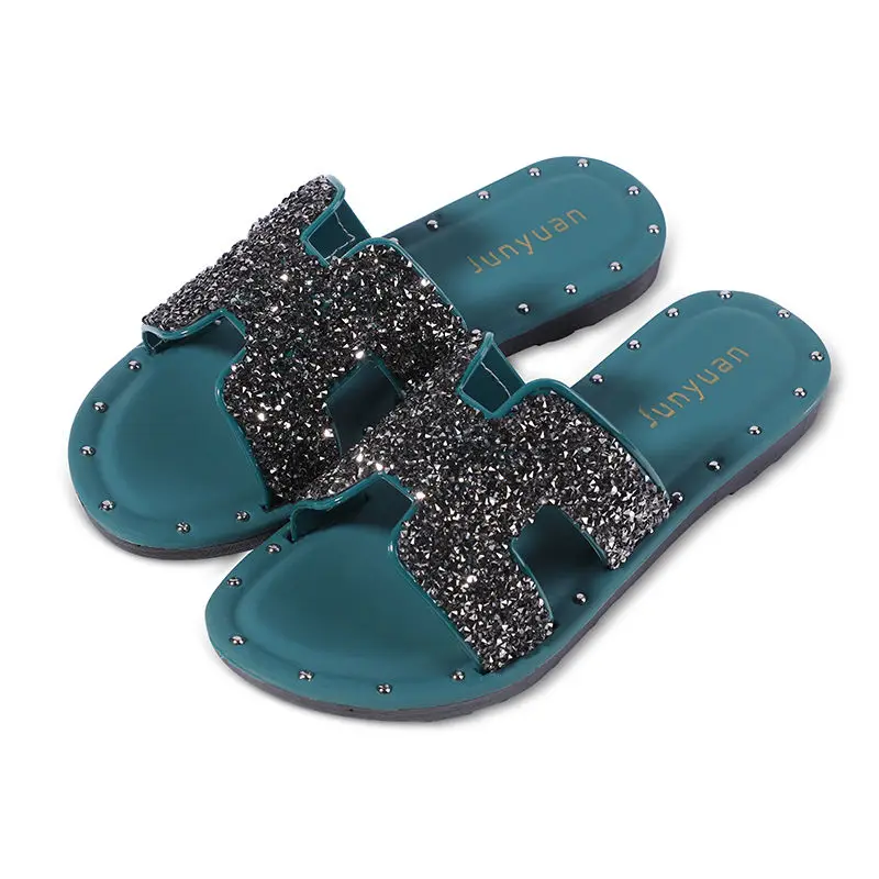 

Шлепанцы женские летние, с открытым носком, белые, черные, зеленые, пляжные, 2021