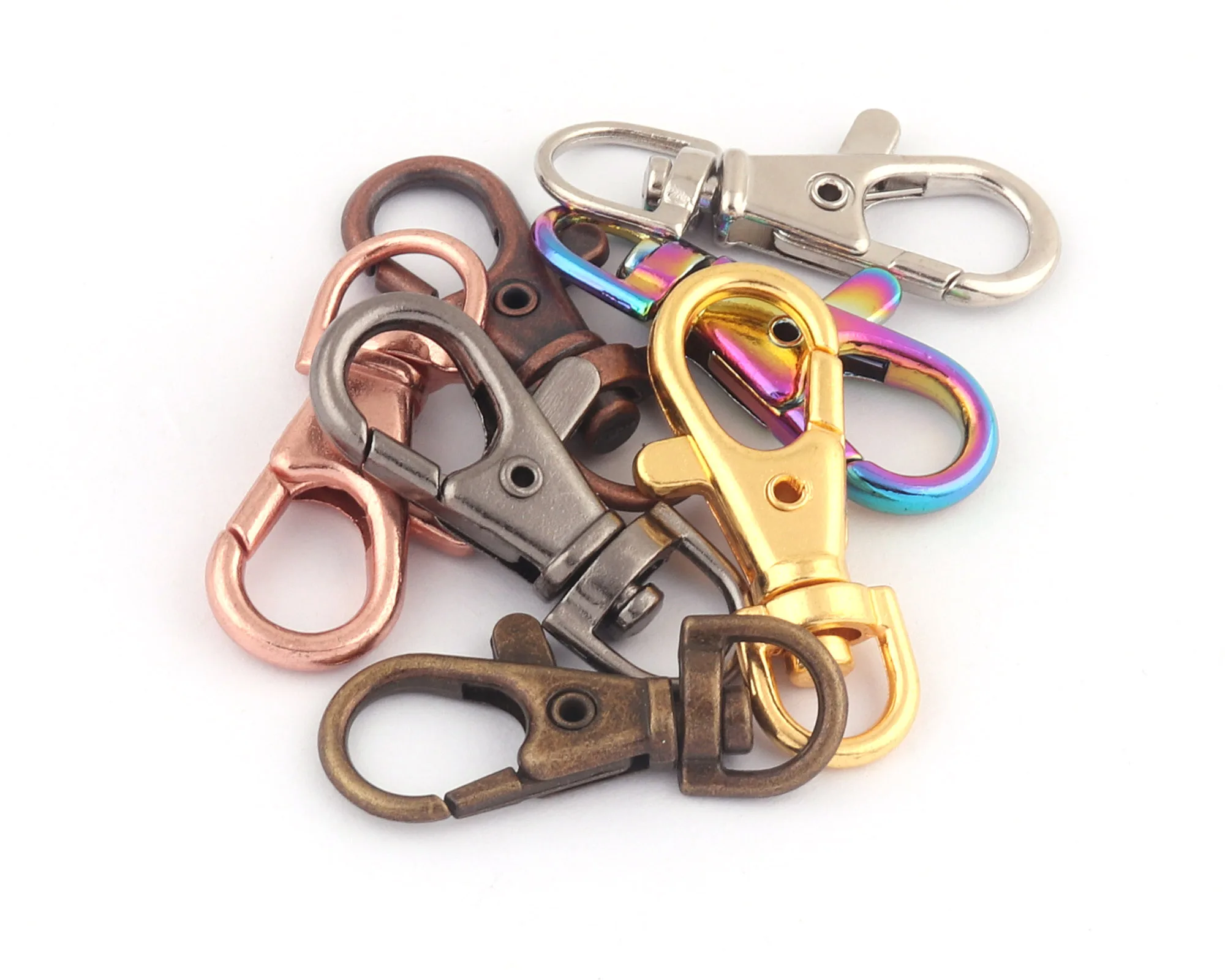 9 мм Серебряный шарнирные зажимы коготь омара металлический ремень крючок