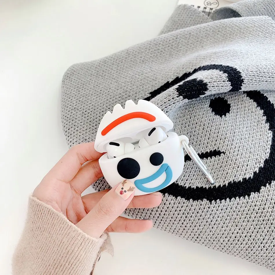 3D чехол для наушников для Airpods Pro Чехол Силиконовый Медведь Кролик поросенок Мультяшные наушники/Earpods чехол для Apple Air pods Pro 3 чехол кошка