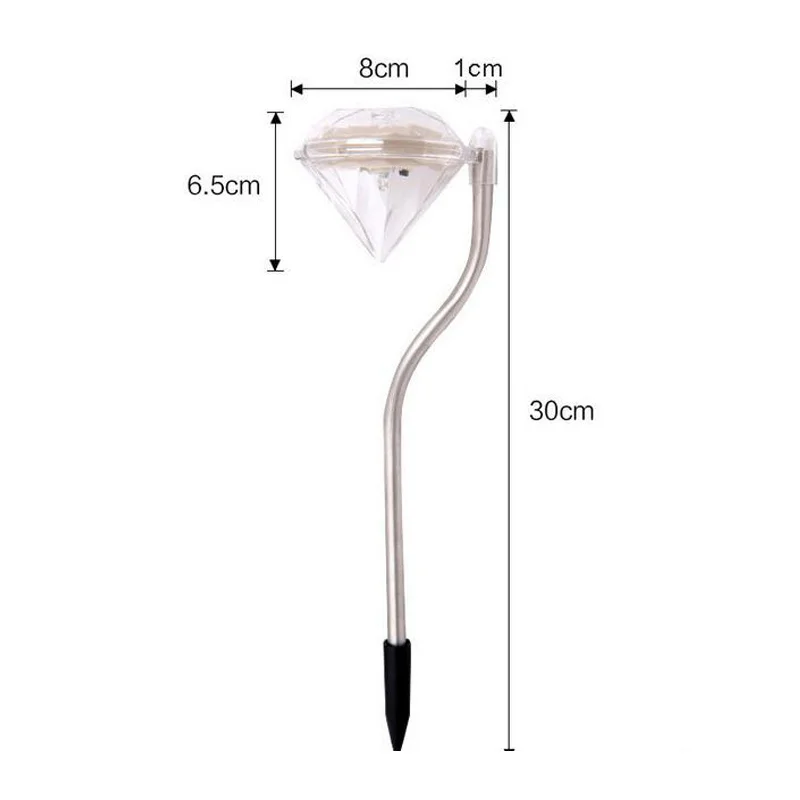 4 шт./лот светодиодная лампа на солнечной батарее для газона улицы