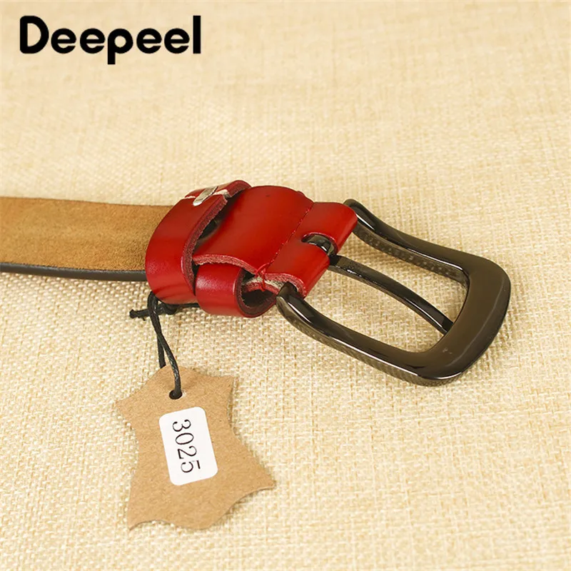 Deepeel 1 шт. 2*100-125 см модная Пряжка из сплава второй слой кожаный женский ремень
