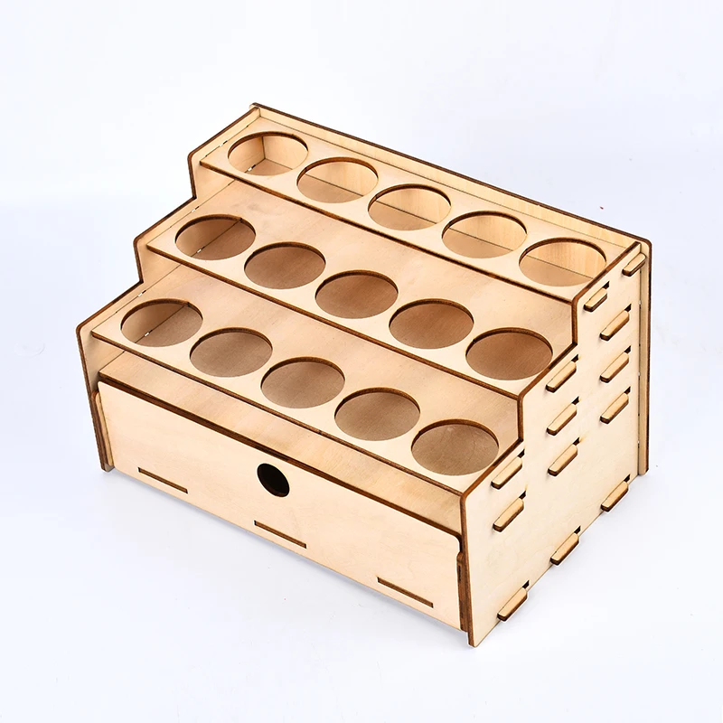 Деревянный стойка для краски пигментных чернил бутылочки хранения держатель