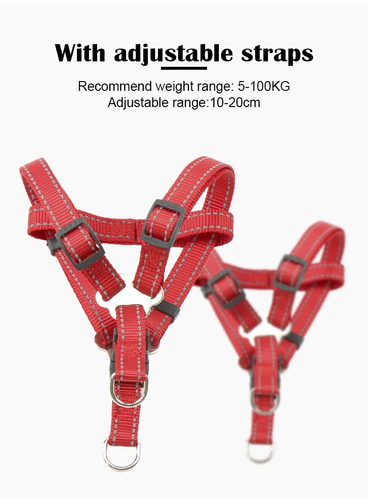 Светоотражающая нейлоновая шлейка для собак аксессуары домашних животных с