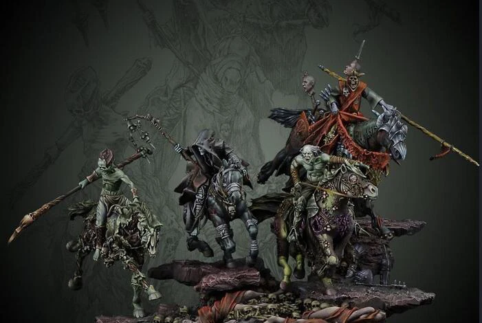 Новинка в разобранном виде 1/32 54 мм всадника апокалипсиса включает себя 4