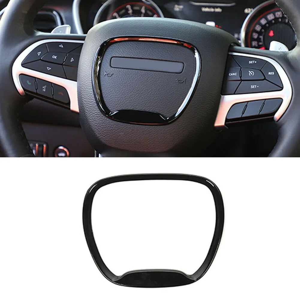 

ABS Steering Wheel Center Cover Auto Car Cover Decoration For Dodge Challenger/Charger 15-2019