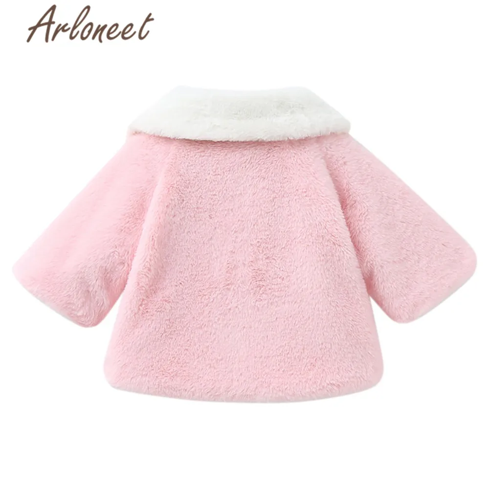 ARLONEET пальто для маленьких девочек теплая зимняя плотная с цветочным принтом