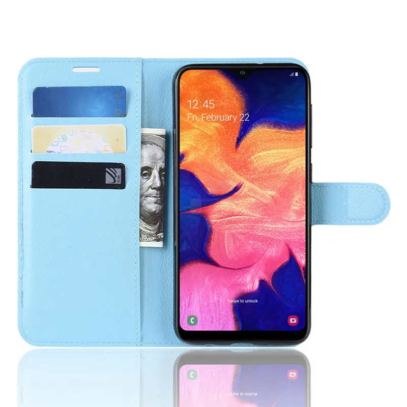 Роскошный кожаный чехол-бумажник с откидной крышкой для samsung A10, чехол для телефона samsung Galaxy A10 A 10 SM-A105F A105 A105F